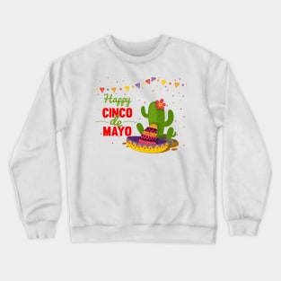 Happy Cinco de Mayo Day Crewneck Sweatshirt